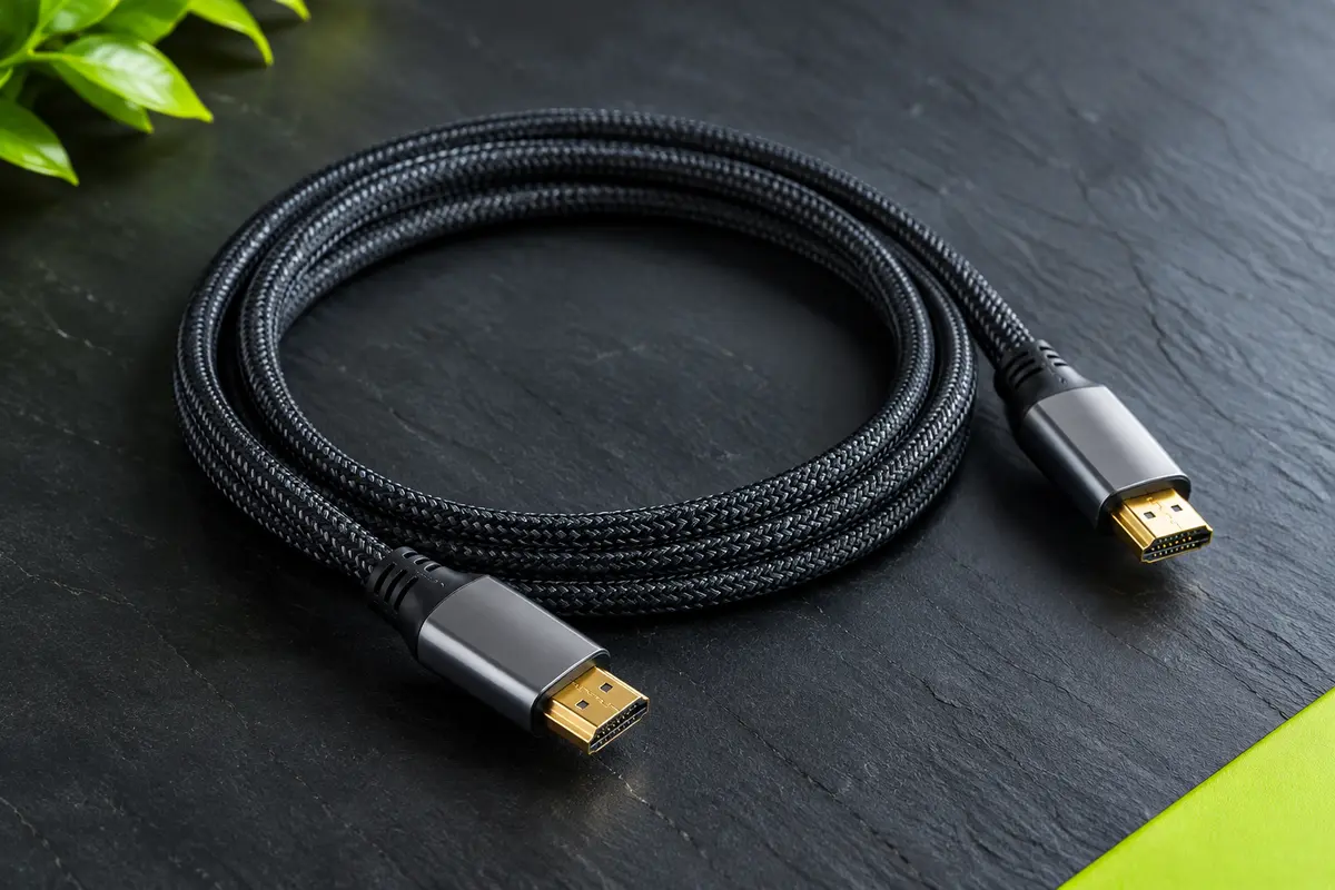 Câble HDMI Twozoh de 1 mètre avec gaine en nylon tressé et deux connecteurs mâles